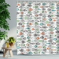 thumbnail image 3 of Colorful Fishes Shower Curtain, Kids Shower Curtains Set with 12 Hooks, Waterproof Shower Curtain for Bathroom, 72 x 72 Inch, Cartoon Fun Fishes Ocean Animals Bath Curtains, 3 of 6