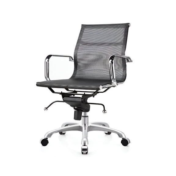Miya Mesh Office Chair Black (Low Back) - Replica