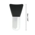 thumbnail image 4 of Unique Bargains 1 Pc Lightweight Small Flat Facial Mask Brush Black, 4 of 5