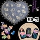 thumbnail image 3 of Pegatinas de silicona para uñas talladas MD40-80, molde para uñas con joyería para uñas, 3 of 6