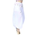thumbnail image 4 of SWSMCLT Women's Dance Costume Lightweight Pants Dance Loose Fit Fringe Metal Bloomers Winter Hippie Belly White Small-Large, 4 of 5