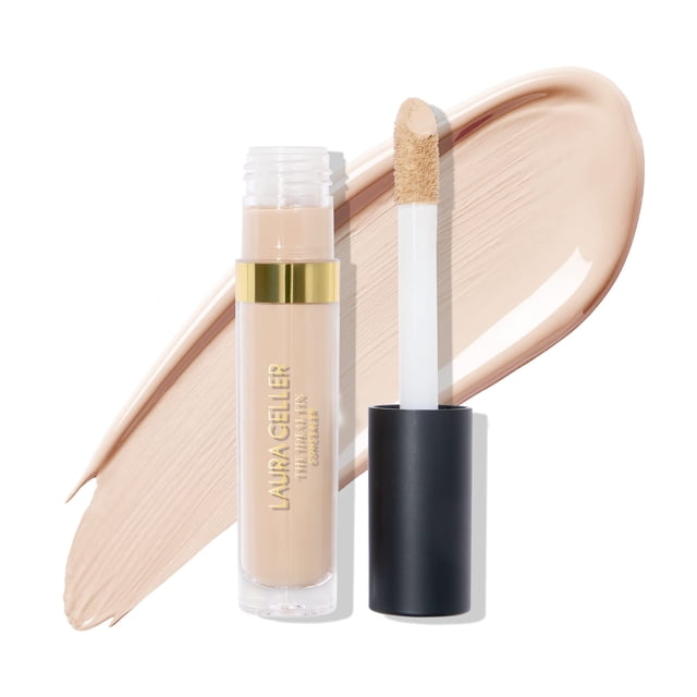 LAURA GELLER NEW YORK The Ideal Fix Corrector - Porcelana - Corrector líquido de media a completa - Cubre debajo de los ojos ojeras e imperfecciones - De larga duración