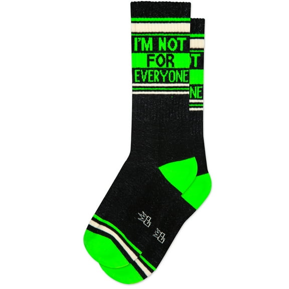 I'm Not for Everyone, Novelty Gift Socks for Men, Women and Teens, Cool Crew Socks (Made in the USA)