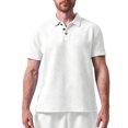 thumbnail image 2 of Kalauyu Mens Short Sleeve Golf Shirts Turn Down Collared with Button Casual Breathable Golf Summer Tops, 2 of 5