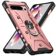 thumbnail image 3 of TECH CIRCLE for Google Pixel 8 Rugged Case, Heavy Duty 360° Rotation Ring Holder Kickstand Shockproof Protective Case Magnetic Car Mount Anti-Slip Hybrid Phone Cover for Google Pixel 8, Rosegold, 3 of 9