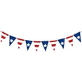 thumbnail image 2 of 250th Anniversary Banner, Patriotic American Flag Banner for 4th of July Decor, USA 250 Years Birthday Bunting Flag, USA Flag String Banner, 2 of 9