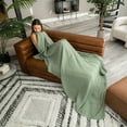 thumbnail image 3 of Comfy Cubs Muslin Blanket, Extra Large Twin 90” x 66”, 6 Layer Cooling Cotton Softness (Sage, Twin), 3 of 8