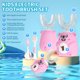 thumbnail image 5 of Cepillo de dientes eléctrico infantil QDCYP en forma de U, 6 modos, rosa, 5 of 8