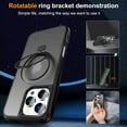 thumbnail image 3 of Magnetic for iPhone 16 Pro Max Case [Compatible with Mag-safe] with Stand, [Military Grade Drop Protection] Shockproof Translucent Back Slim Protective, 3 of 10