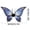 B, variant on Halloween Outfit Accessory,Simulated Butterfly Elf Wing Masquerade Prop,Soft Cloth Dress Up Decor for Halloween Themed Party Outfit