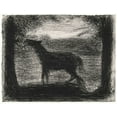 thumbnail image 2 of Seurat, Georges 24x20 White Modern Wood Framed Museum Art Print Titled - Foal, Le Poulain, 2 of 4