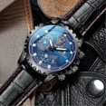 thumbnail image 2 of Reloj de pulsera de lujo para hombre, clásico, de acero inoxidable, cuarzo, luminoso y resistente al agua., 2 of 4