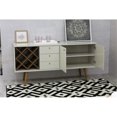 thumbnail image 4 of Pemberly Row Wood Wine Rack Sideboard in Maple Cream & Off White, 4 of 9