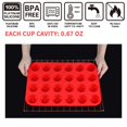 thumbnail image 3 of Set para hornear Jewoster Mini Muffin & Cupcake, 24 tazas de silicona, 3 of 7