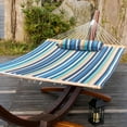 thumbnail image 3 of Prime Garden Two Person Hammock 12FT with Pillow for Outdoor,450 LBS Weight Capacity,Blue, 3 of 6