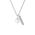 thumbnail image 2 of Delight Jewelry Volleyball Player Silhouette in 1/2'' Disc Silvertone Always My Mother Bar Charm Necklace, 23", 2 of 4