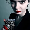 thumbnail image 4 of Halloween Tumbler 20 oz Travel Coffee Mug Sipder Web Print Skinny Tumblers with Lid and Straw Stainless Steel Insulated Coffee Cups Gift for Halloween, 4 of 6