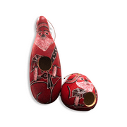 Santa Clause Gourd Bird House Hand Carved Artisan Peru Hand Made