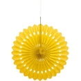 thumbnail image 2 of Tissue Paper Fan Decoration, 16 in, Yellow, 1ct, 2 of 6