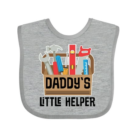 

Inktastic Daddys Little Helper Outfit Tool Box Gift Baby Boy or Baby Girl Bib