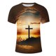 thumbnail image 5 of Camisetas de Manga Larga para Hombres Imprimir Cuello Redondo Camiseta de Manga Corta Lino de Algodón Poliéster, Top de Moda Casual para Hombres, 5 of 5