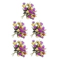 thumbnail image 2 of mmirethe 1/2/3/5 2x Fausses Roses Haute Plasticité Large Gamme d'Applications Motif Tridimensionnel Complet Multicolore Violet 5 Pcs, 2 of 6