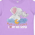 thumbnail image 4 of Inktastic I Love My Big Sister Cute Elephants with Moon and Stars Boys or Girls Toddler T-Shirt, 4 of 5