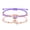 Pink&Purple, variant on 2Pcs Butterfly Friendship Bracelets, Cute Butterfly Matching Bracelets, Adjustable Bracelet for 2 Handmade Charm Friendship Jewelry, Ideal Gifts for Her(Pink and Purple)