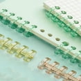thumbnail image 4 of PEACNNG 10pcs Plain Binder Ring 5 Holes Loose-leaf Accessories Plastic Ring Binder Ring Binding Spines Combs 80 / 60 Sheets Capacity School And Office Supplies, 4 of 5