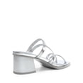 thumbnail image 4 of Sandalia DREAM PAIRS SDHS2370W Plata Metálica con Tacón Grueso, 4 of 5