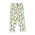 thumbnail image 4 of Naloa Cute Carrot Print Women’s Ultra-Soft Comfy Pajama Lounge Pants with Pockets & Drawstring, 4 of 8