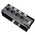 thumbnail image 2 of 3Pc 4-Channel 3-Pin XLR Audio and DMX over Network Cable Extender, DMX512 Network Signal Extender , Male,3 x 4-Channel Audio/DMX Network Extender,Black, 2 of 4