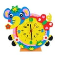 thumbnail image 2 of 4 Sets DIY Clock Kit Creative Cartoon Animal Wall Clock Handmade Craft for Kids, 2 of 10