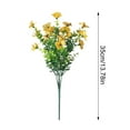 thumbnail image 3 of Mauxuk Artificial Flower Decoration, Simulated Plastic Spring Grass Violet, Silk Printed Small Flower, Realistic Handmade, Long-lasting, Low Maintenance for Home and Garden(Yellow), 3 of 6