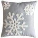 thumbnail image 3 of Funda de almohada bordada de algodón de lona para decoración del hogar con copos de nieve navideños cuadrados suaves, funda de cojín de 18x18, funda de almohada para sofá cama y silla (1 par, gris), 3 of 5