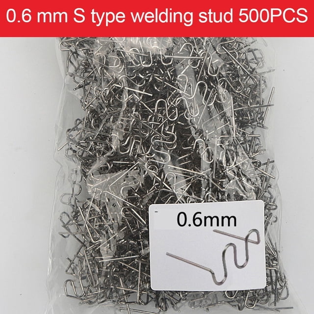 Lefu 500PCS 0.6/0.8mm Hot Stapler Staples For Car Bumper Plastic Welder Repair Kit