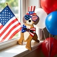 thumbnail image 5 of EWASWON 4th of July Decorations Patriotic Dog Figurine Wooden Rustic Independence Day Table Decor for Home Desk, Cute Handmade Americana Gift for Dog Lovers, 5 of 6