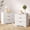 White, variant on Tydimor Modern Nightstand with 3 Wooden Drawers, Bedside Table for Living Room, White,Set of two