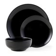 thumbnail image 1 of Mainstays Glazed Black Stoneware Dinnerware Set, 12-Pieces, 1 of 8