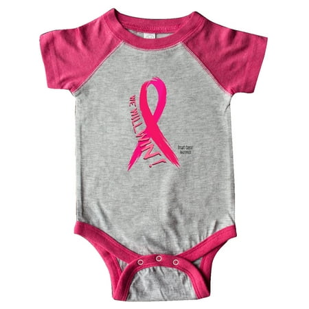 

Inktastic We Will Win Against Breast Cancer with Pink Ribbon Gift Baby Boy or Baby Girl Bodysuit