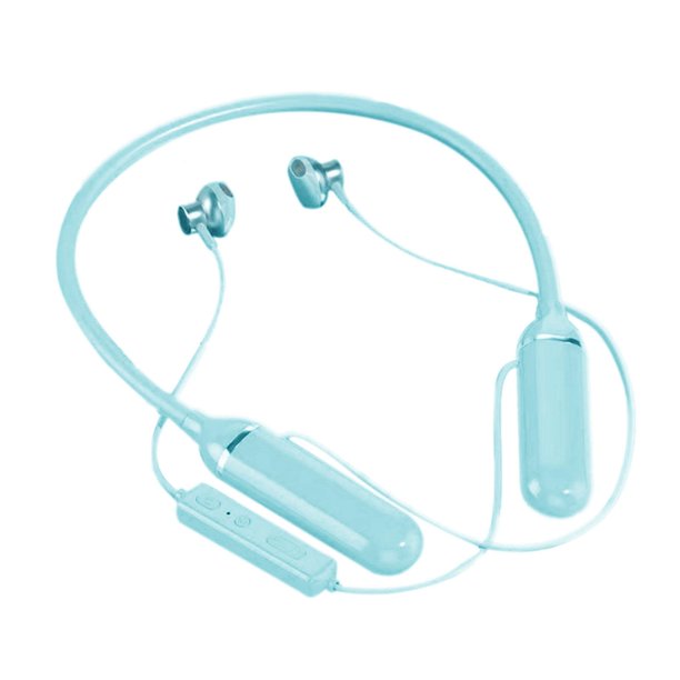 Auriculares inalámbrico banda para el cuello Bluetooth 5.2, estéreo con micrófono, 1000 teléfonos móviles, juegos de música, deportes, - Púrpura Azul