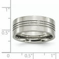thumbnail image 6 of Titanium Grooved 9mm Polished Band, 6 of 7