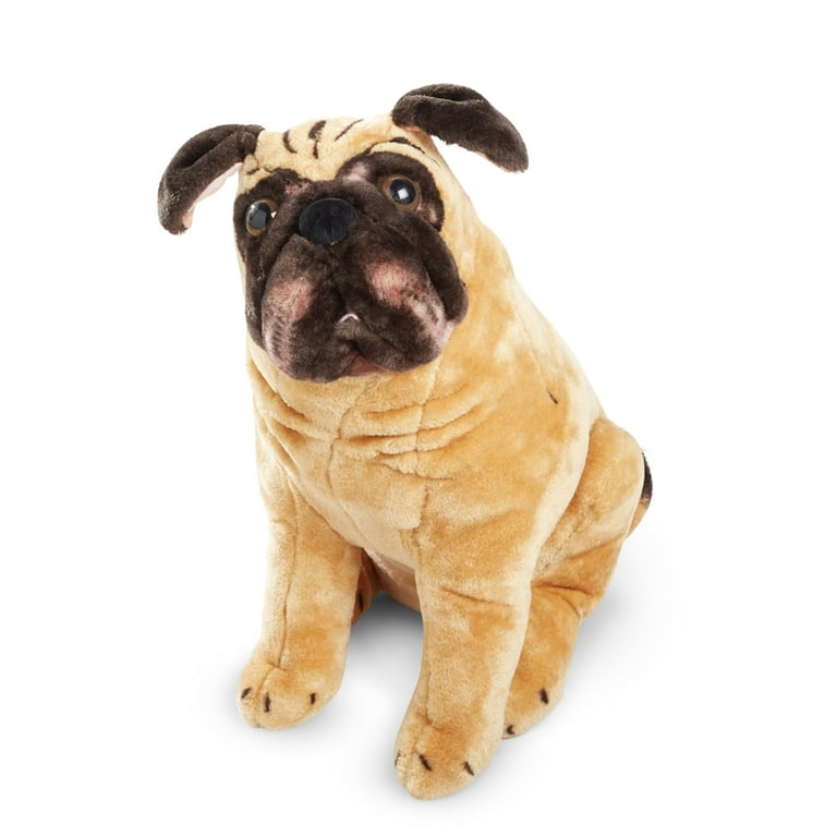 Melissa Doug Pug Dog Lifelike Stuffed Animal