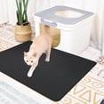 thumbnail image 5 of Silicone Cat Litter Mat Large Waterproof Washable Pet Litter Trapping Rug with Non-Slip Bottom for Easy Cleanup 28x20 Inch, 5 of 6