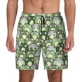 thumbnail image 2 of Goofa Cute Frog Printed Men's Swim Trunks Board Shorts Quick Dry Mens Swimming Trunks with Compression Liner,Breathable Fit Hawaii Beach Shorts-Large, 2 of 9