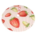 thumbnail image 3 of Kll 48" Christmas Tree Skirt Strawberries Xmas Tree Skirts Mat For New Year Xmas Holiday Party Indoor Outdoor Home Decoration, 3 of 9