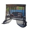 thumbnail image 1 of Garden Iron Rocking Bed Hammock Waterproof Shading Encryption Mosquito Net Polyester Black Double Zipper High Quality, 1 of 5