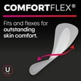 thumbnail image 2 of U by Kotex Barely There Thin Panty Liners, Light Absorbency, Regular Length, Unscented, 100 Count, 2 of 6
