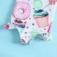 thumbnail image 3 of Traje de baño con volantes para niña recién nacida, conjunto de traje de baño de playa con bikini floral de una pieza para niños pequeños, Donut, 2-3t Feliz Sencillez, 3 of 4