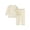 Yellow, variant on TIREOW Toddler Baby Boys and Girls Loungewear 2 Piece Set Round Neck Long Sleeve Top and Long Pants Kids Soft Nightwear Set with Cute Embroidery